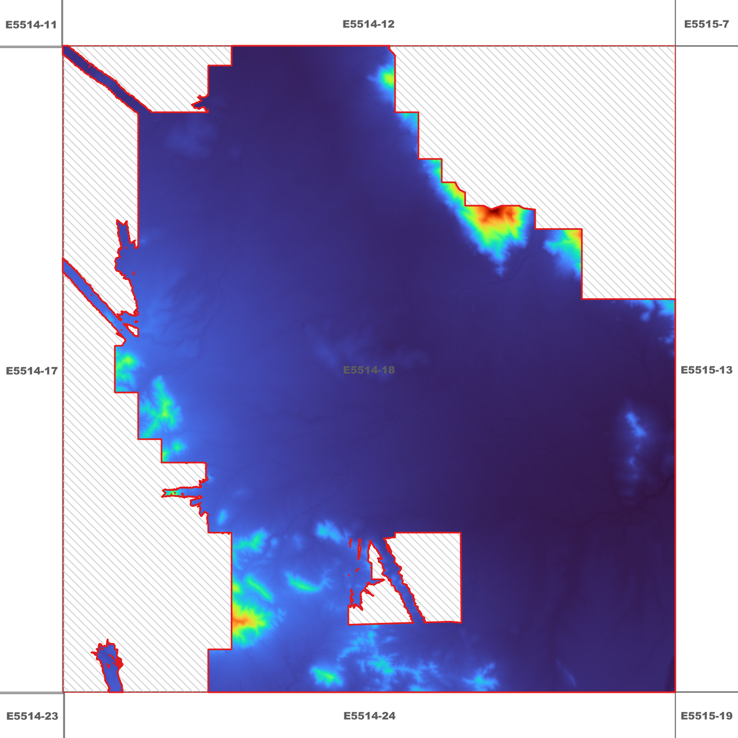 Woodstock 1m Digital Elevation Model (E5514-18)