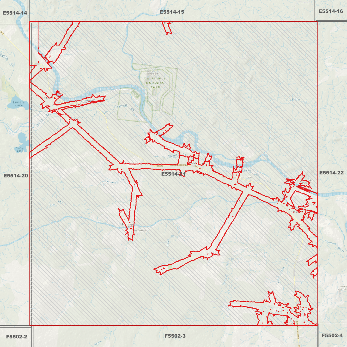 Dalrymple 1m Digital Elevation Model (E5514-21)