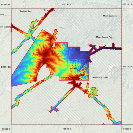 Mingela 1m Digital Elevation Model (E5514-23)