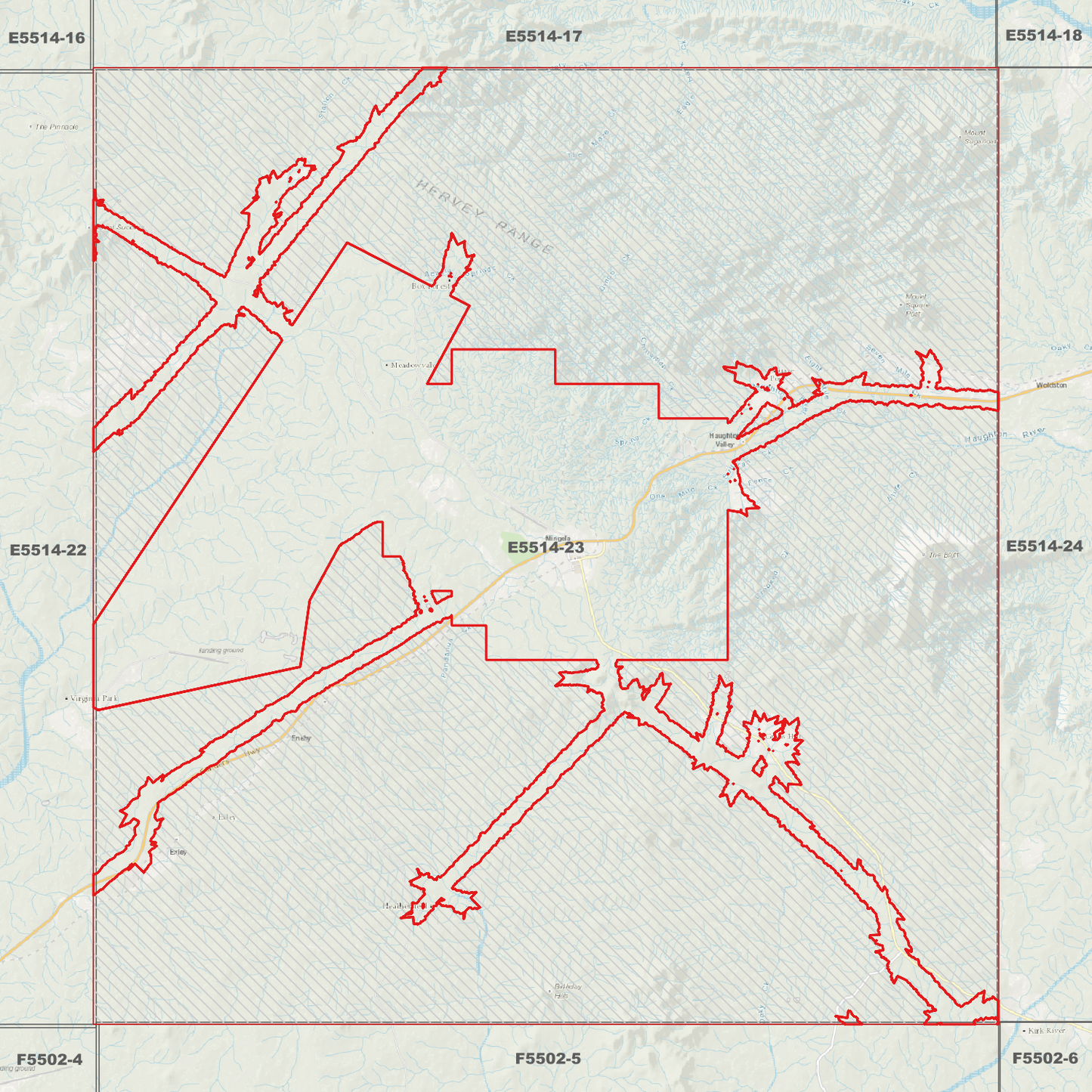 Mingela 1m Digital Elevation Model (E5514-23)