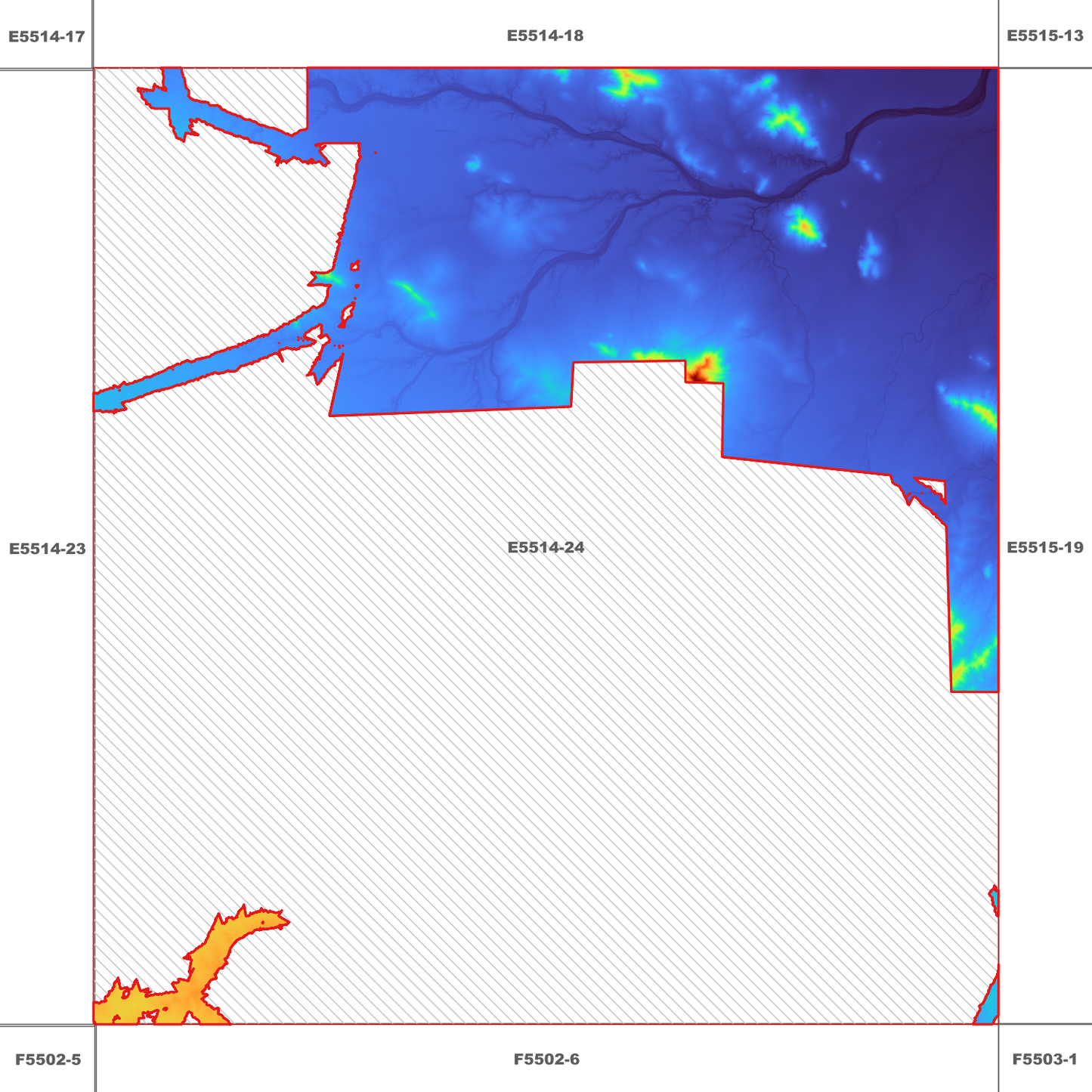 Mount Norman 1m Digital Elevation Model (E5514-24)