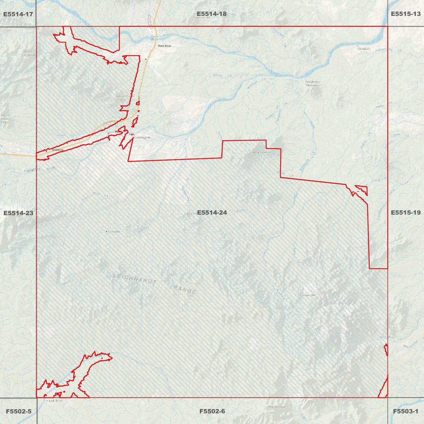 Mount Norman 1m Digital Elevation Model (E5514-24)