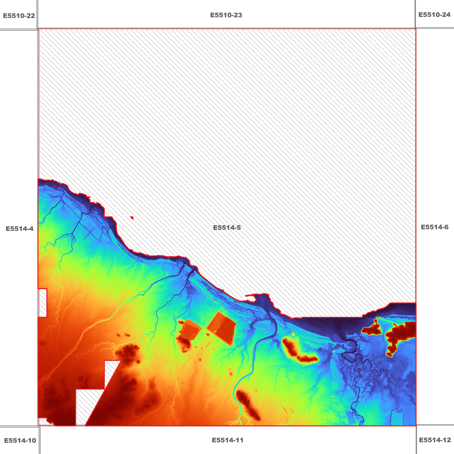 Bluewater 1m Digital Elevation Model (E5514-5)