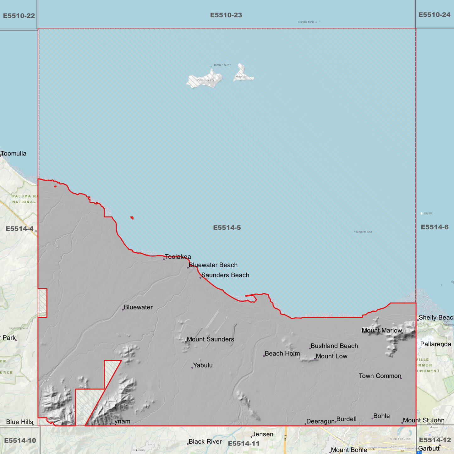 Bluewater 1m Digital Elevation Model (E5514-5)