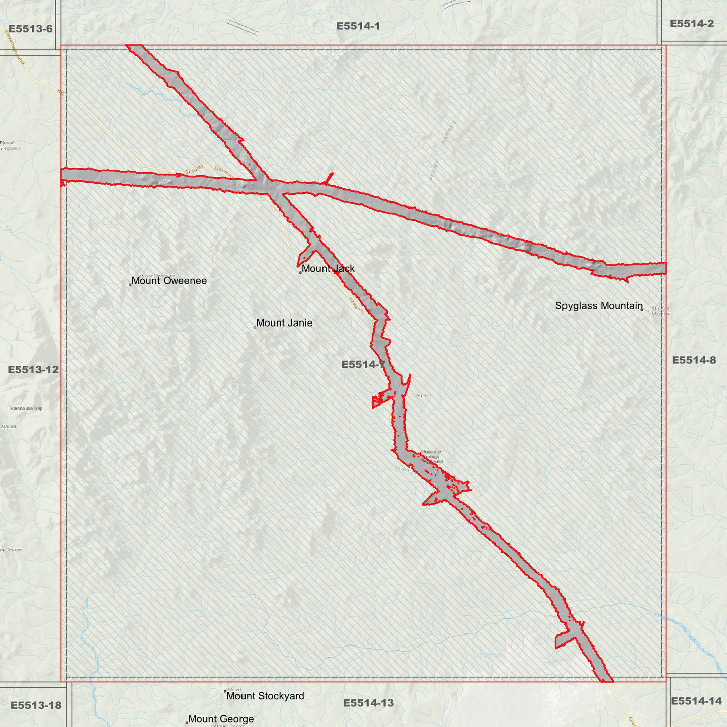 Mount Oweenee 1m Digital Elevation Model (E5514-7)