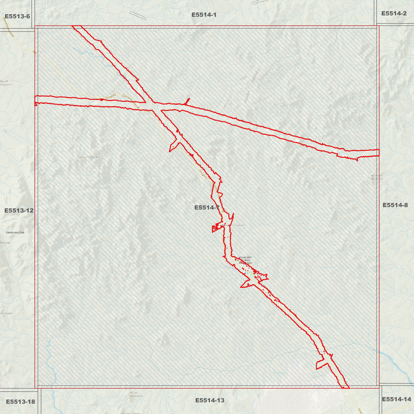 Mount Oweenee 1m Digital Elevation Model (E5514-7)