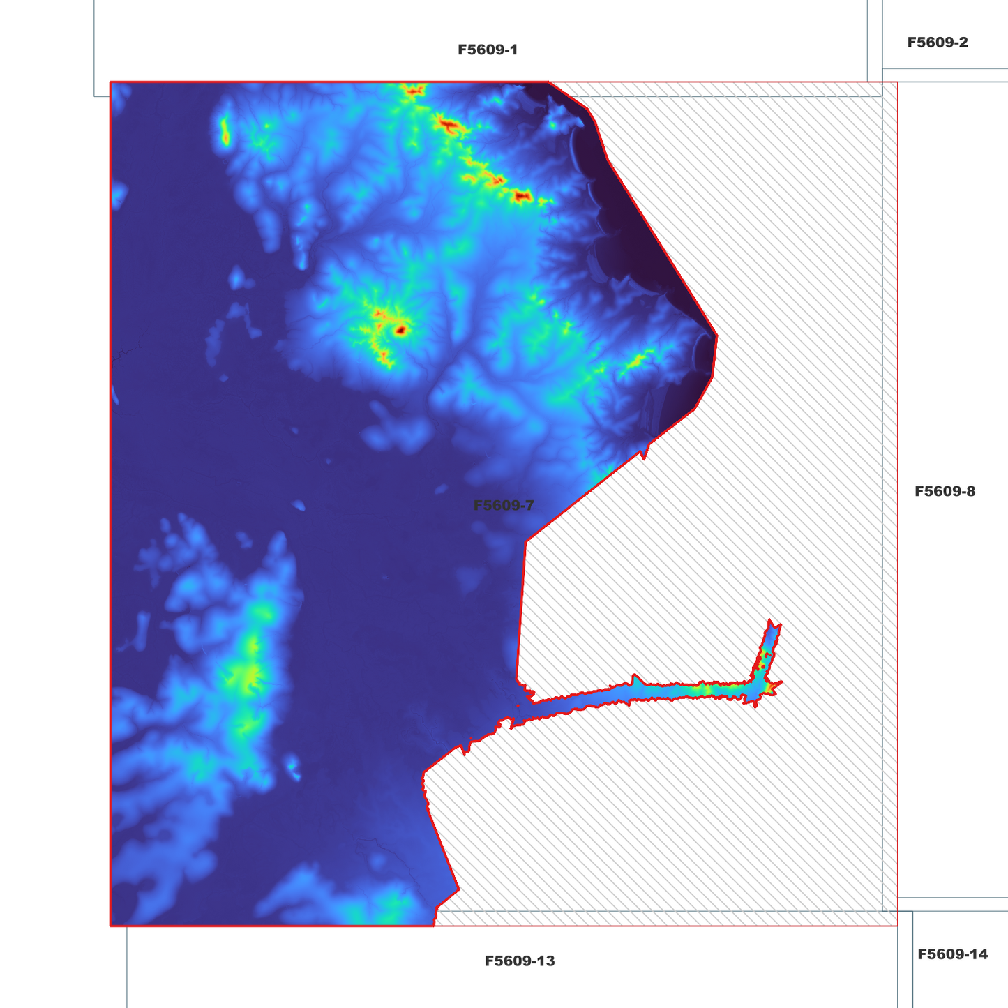 Krankeet Mountain 1m Digital Elevation Model (F5609-7)