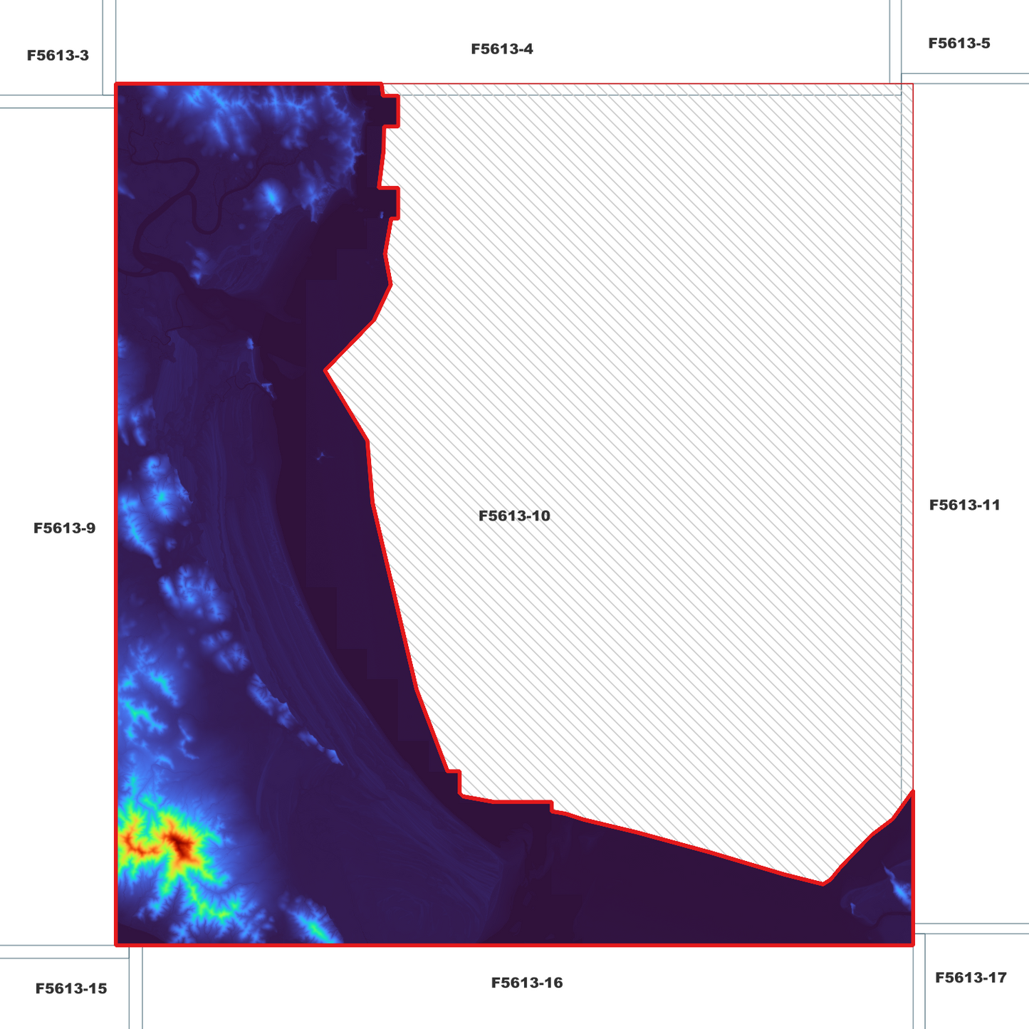 Joskeleigh 1m Digital Elevation Model (F5613-10)