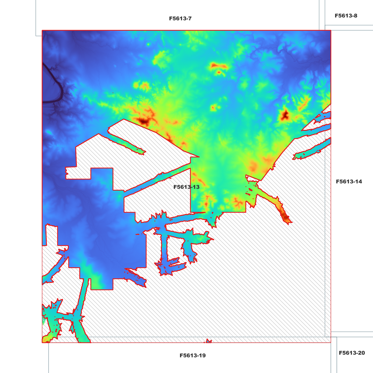 Westwood 1m Digital Elevation Model (F5613-13)