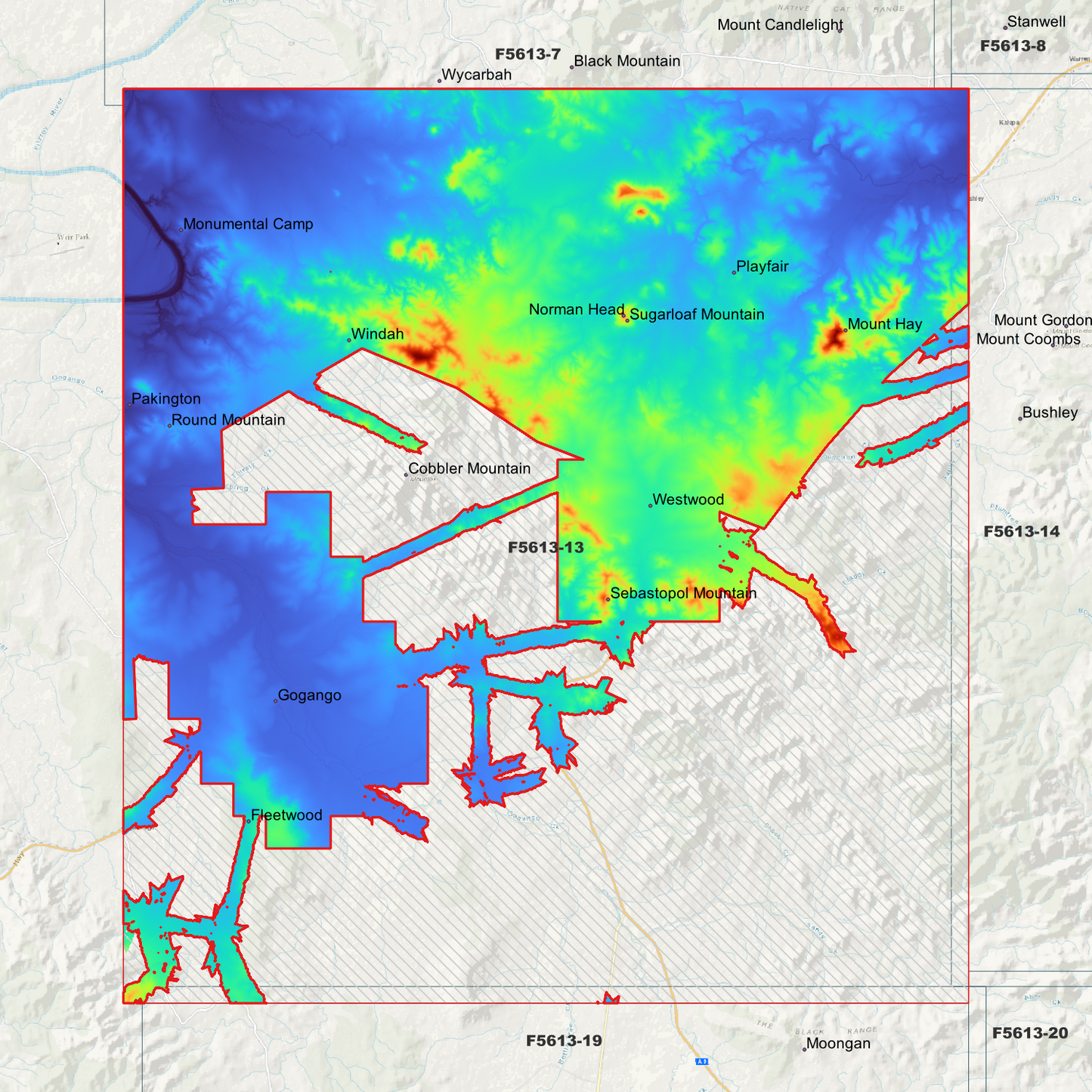 Westwood 1m Digital Elevation Model (F5613-13)