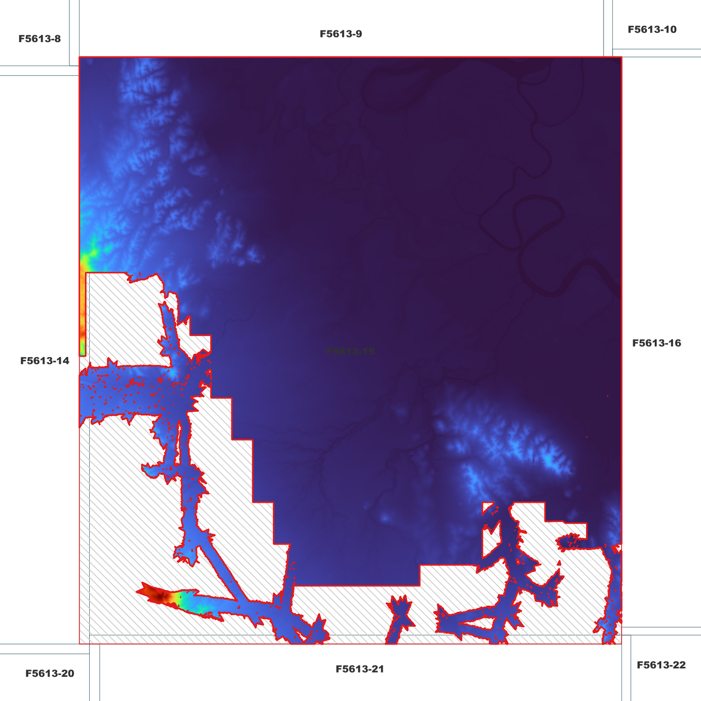 Bajool 1m Digital Elevation Model (F5613-15)