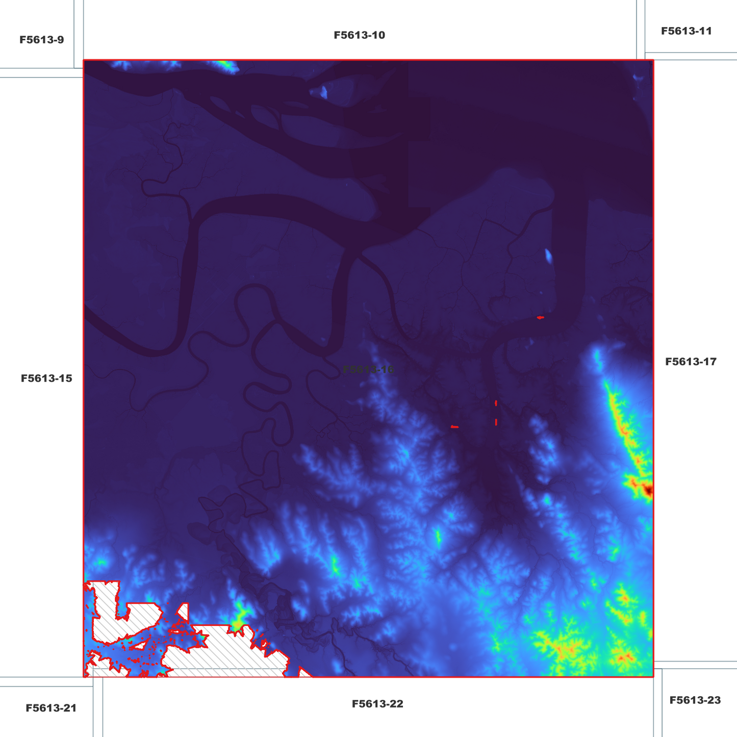 Raglan 1m Digital Elevation Model (F5613-16)