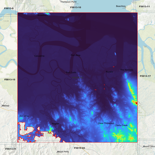 Raglan 1m Digital Elevation Model (F5613-16)