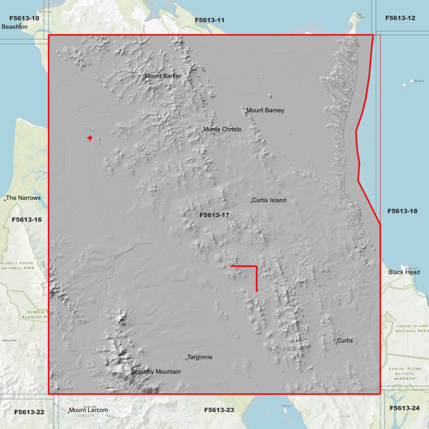 Curtis Island 1m Digital Elevation Model (F5613-17)