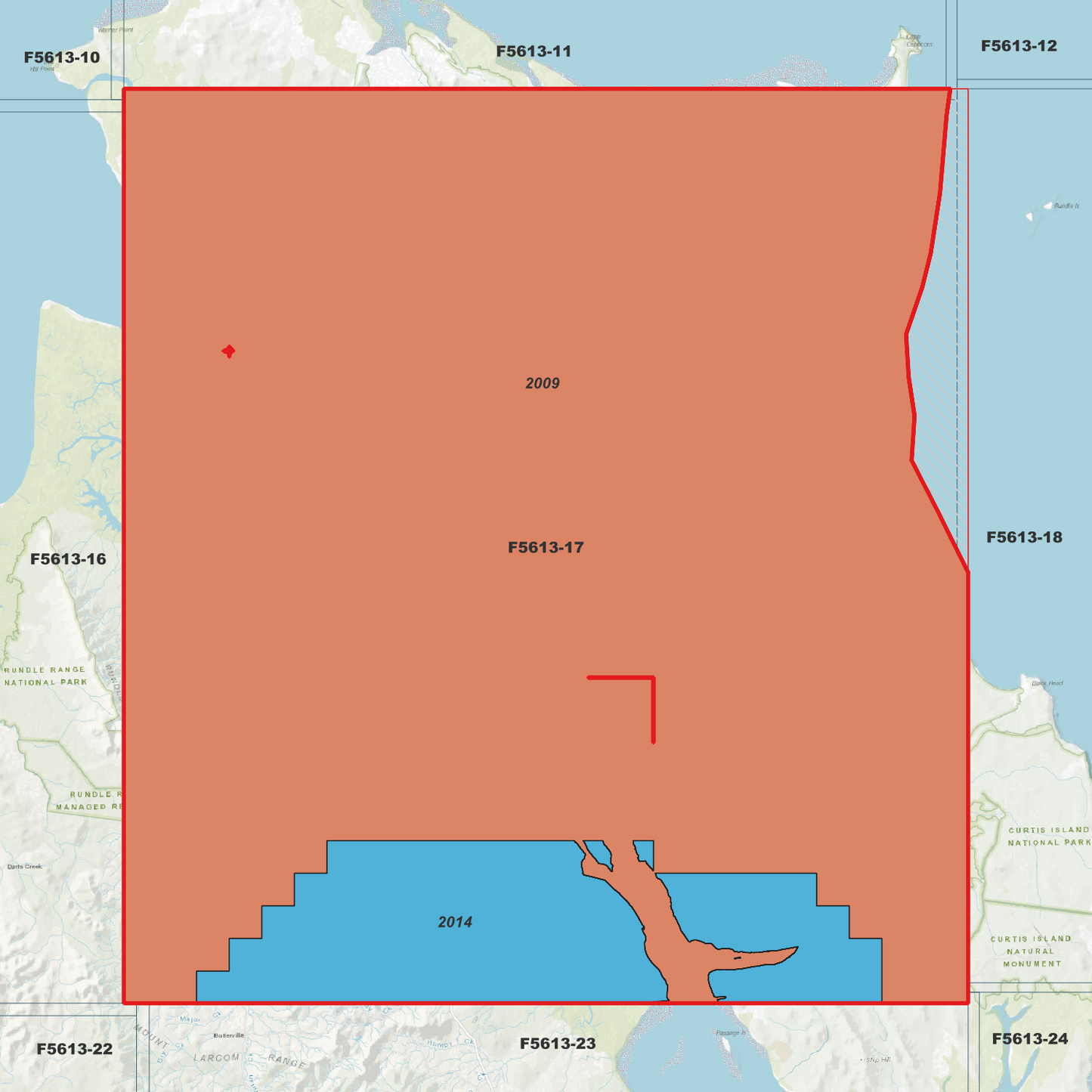 Curtis Island 1m Digital Elevation Model (F5613-17)