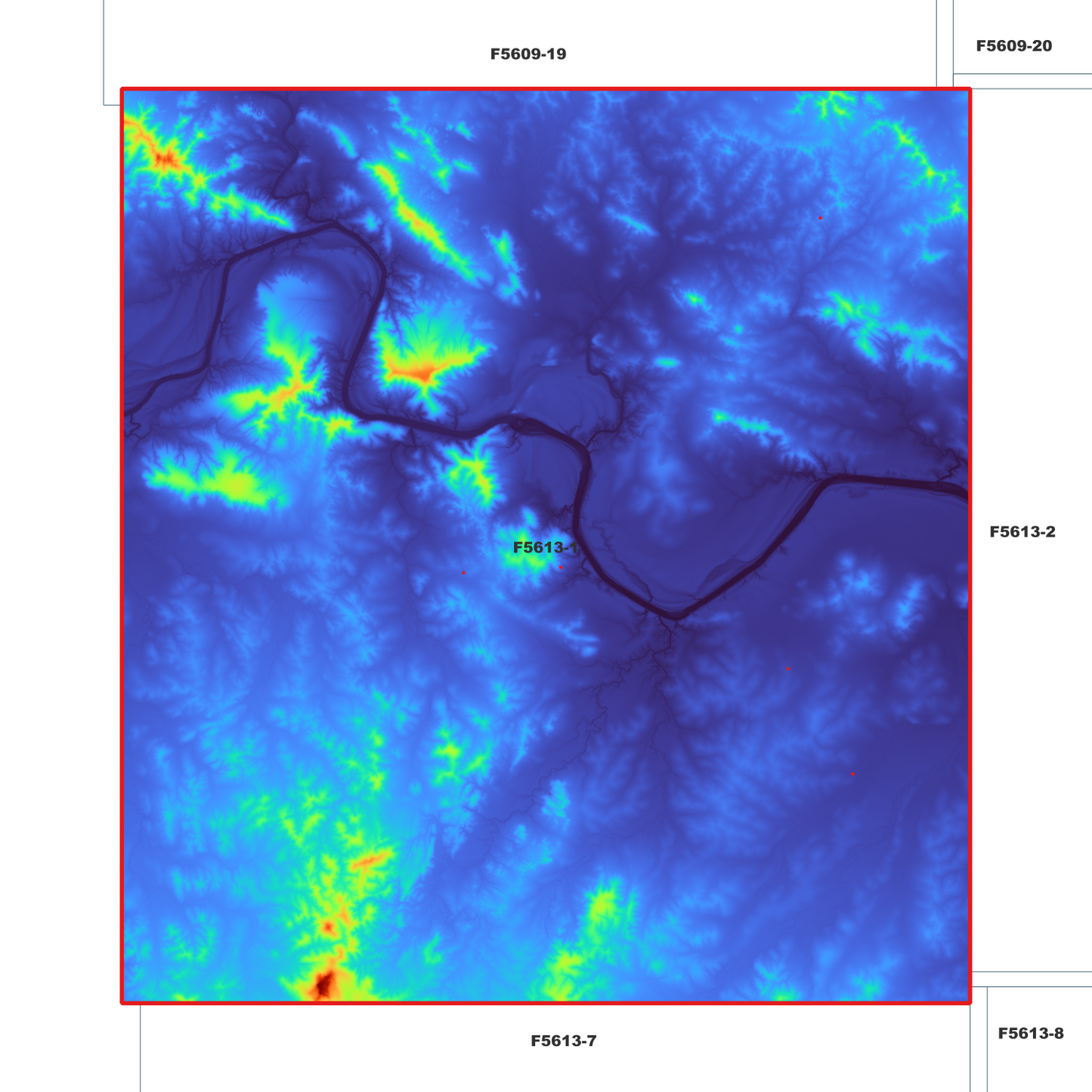 Sugarloaf 1m Digital Elevation Model (F5613-1)