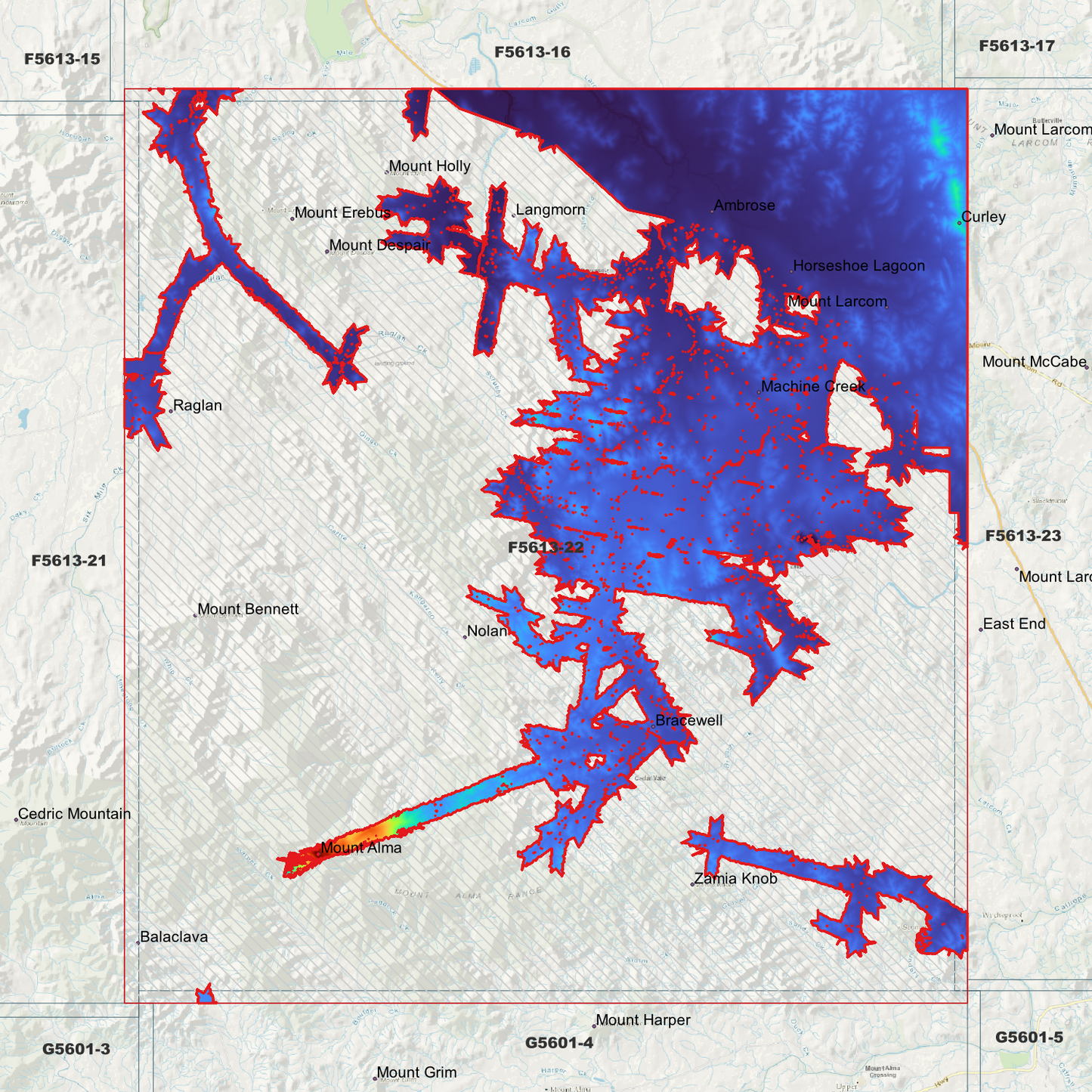 Mount Larcom 1m Digital Elevation Model (F5613-22)
