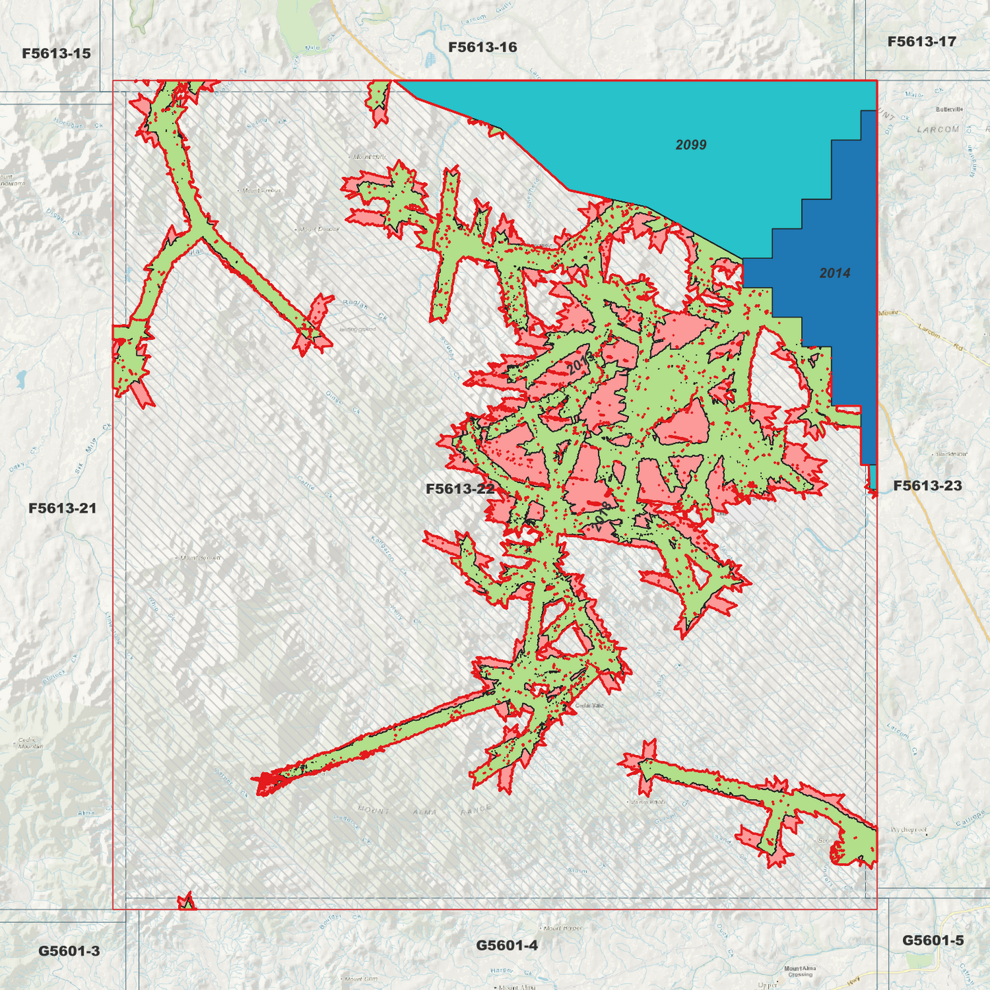 Mount Larcom 1m Digital Elevation Model (F5613-22)