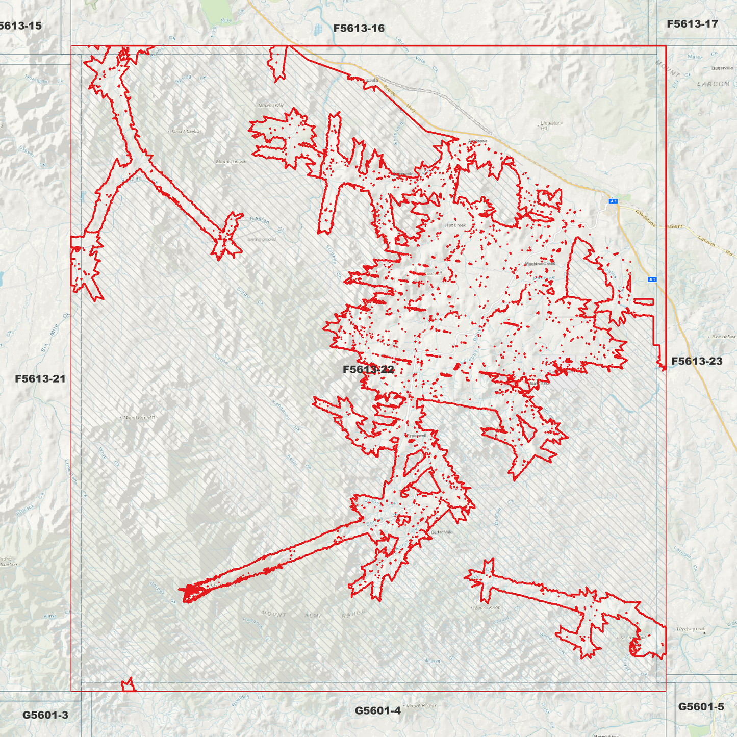 Mount Larcom 1m Digital Elevation Model (F5613-22)