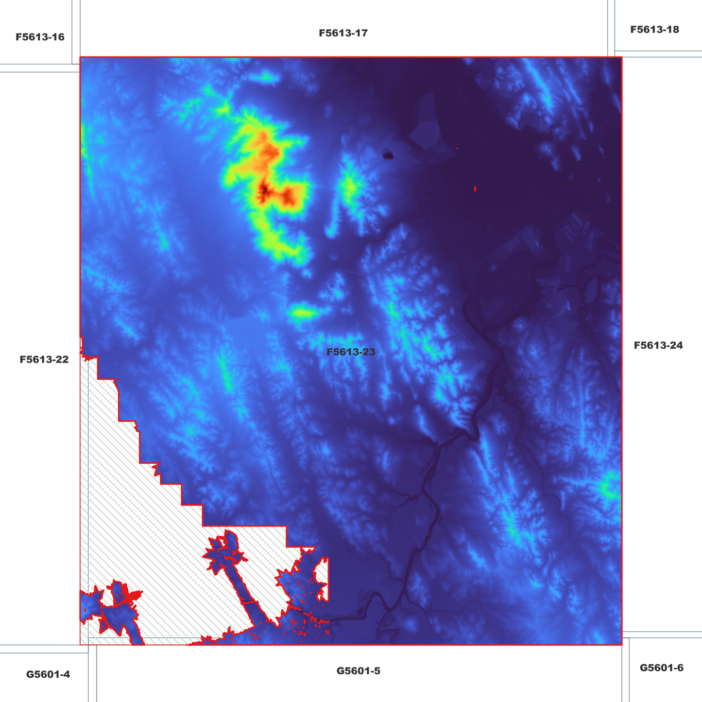 Yarwun 1m Digital Elevation Model (F5613-23)