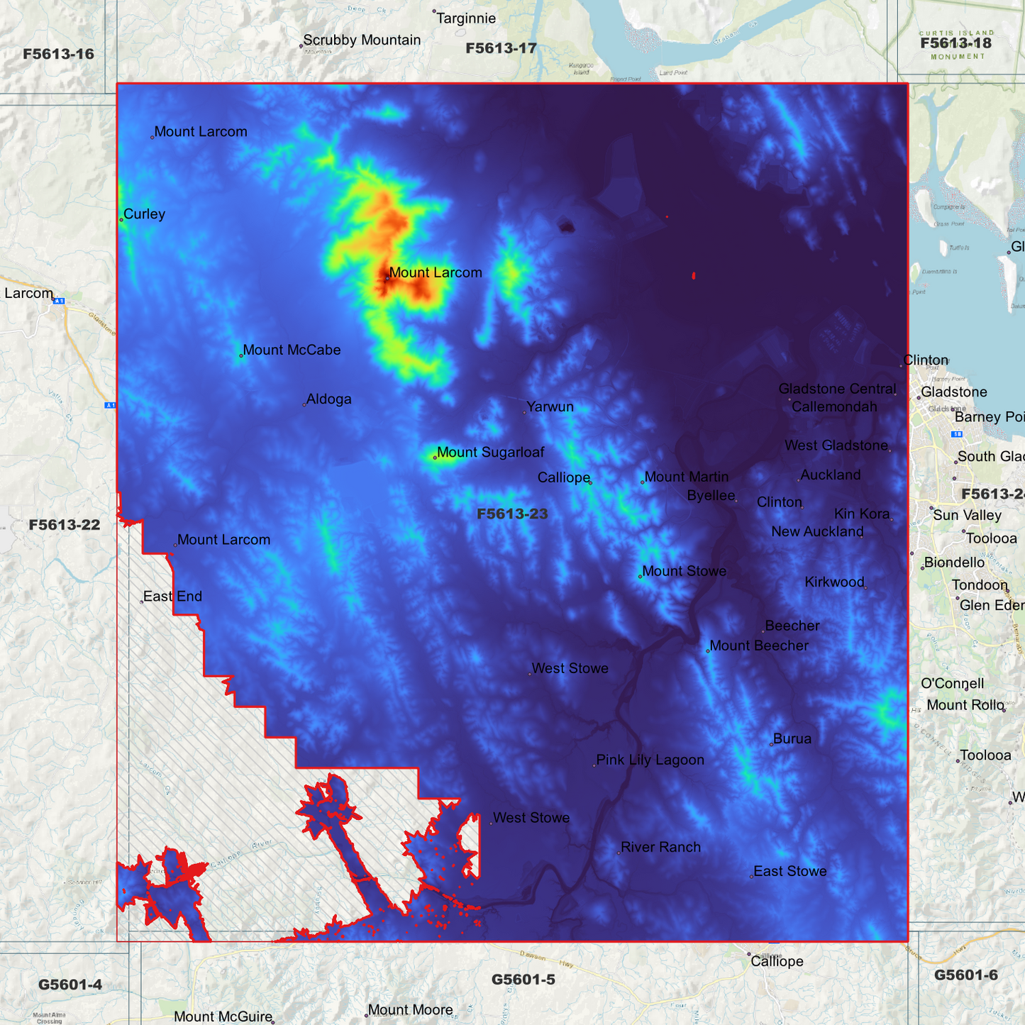 Yarwun 1m Digital Elevation Model (F5613-23)