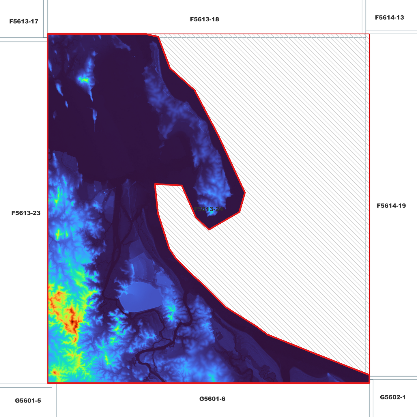 Gladstone 1m Digital Elevation Model (F5613-24)