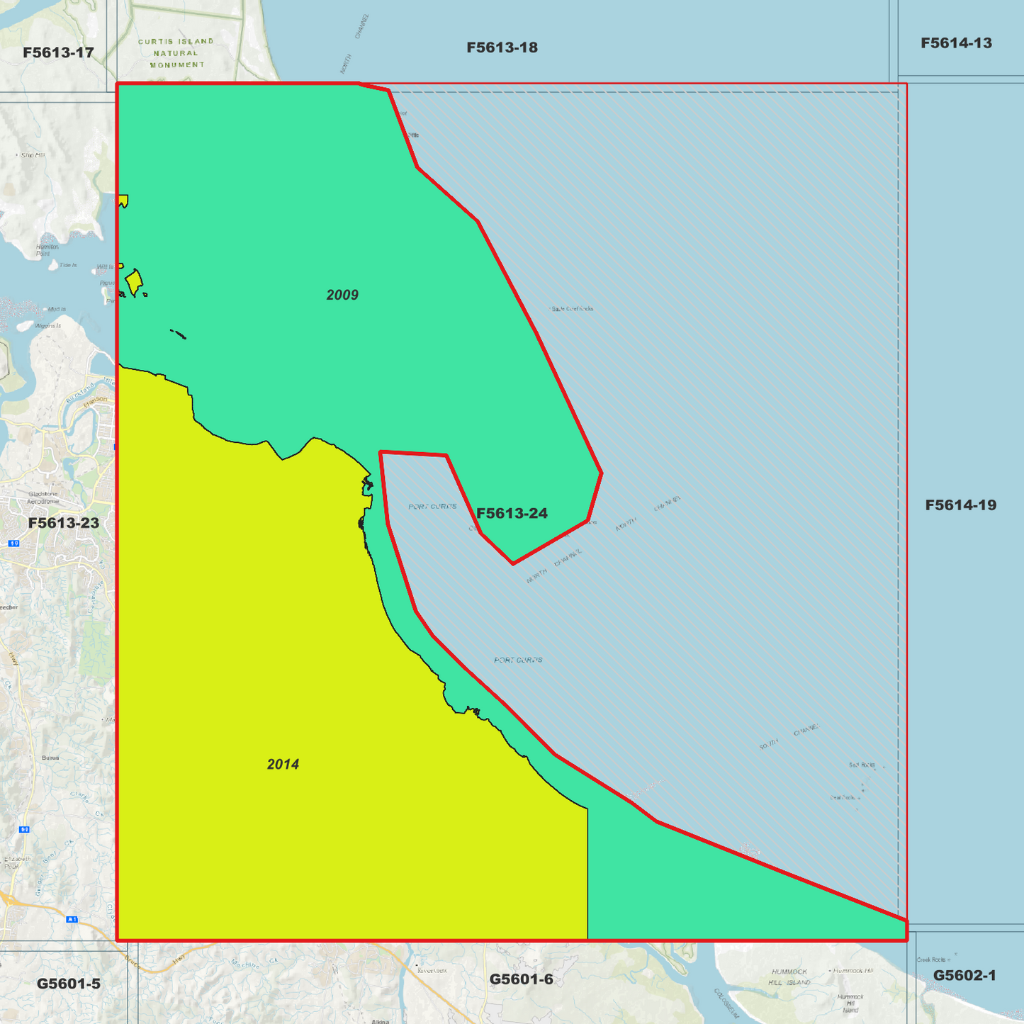Gladstone 1m Digital Elevation Model (F5613-24)