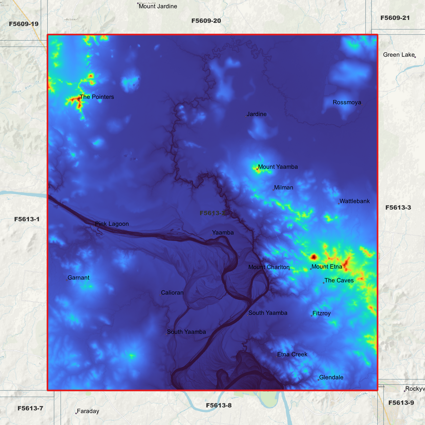 The Caves 1m Digital Elevation Model (F5613-2)