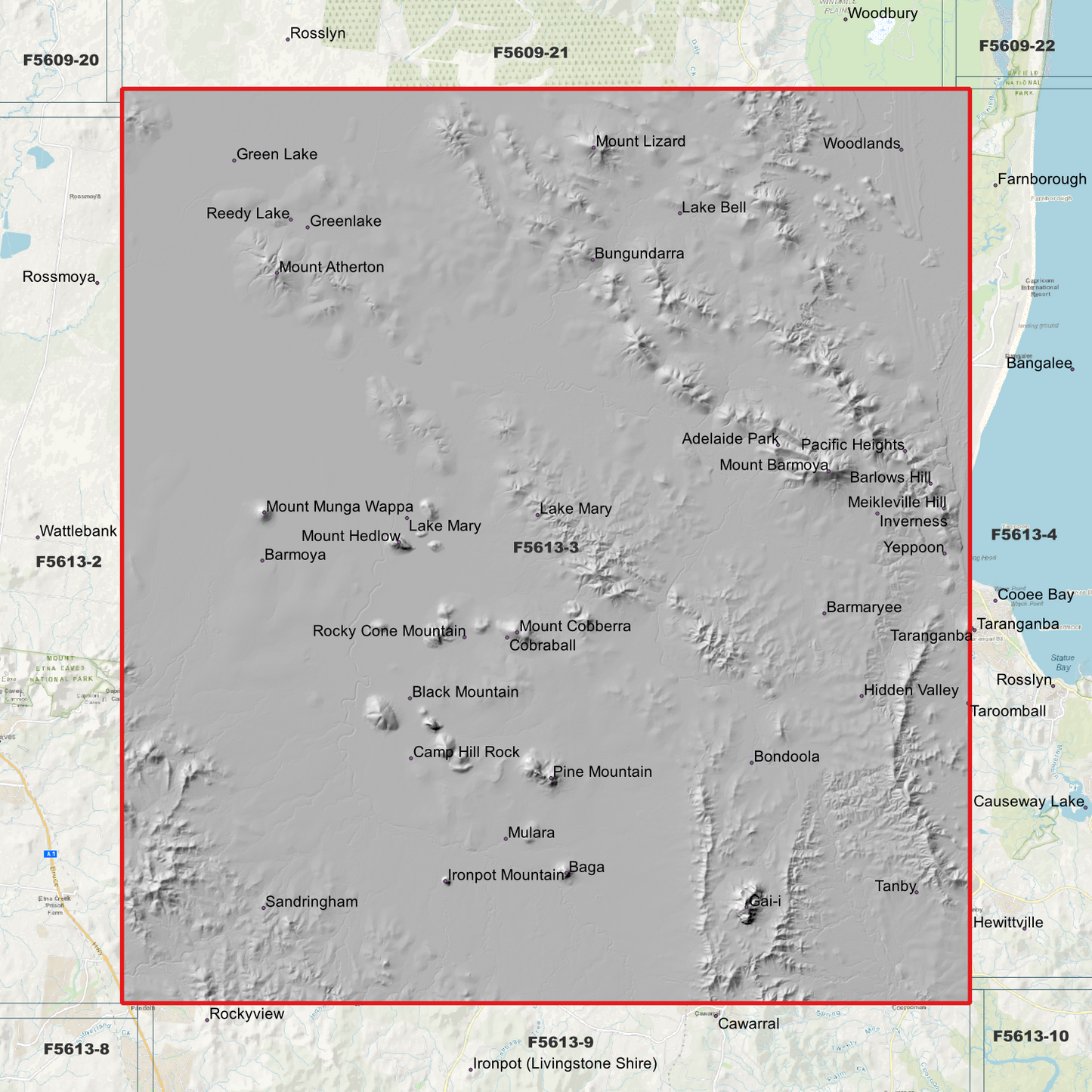 Yeppoon 1m Digital Elevation Model (F5613-3)