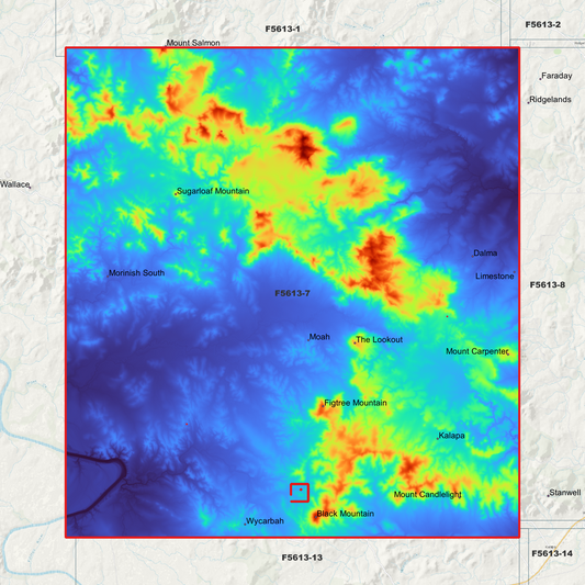 The Lookout 1m Digital Elevation Model (F5613-7)
