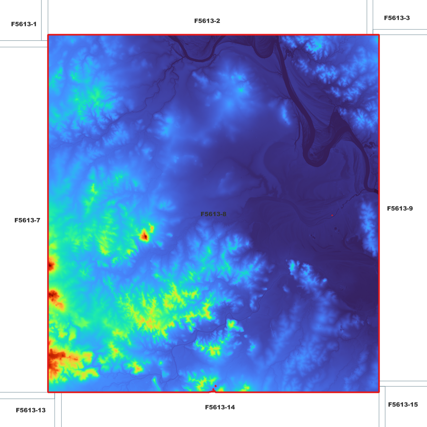 Gracemere 1m Digital Elevation Model (F5613-8)
