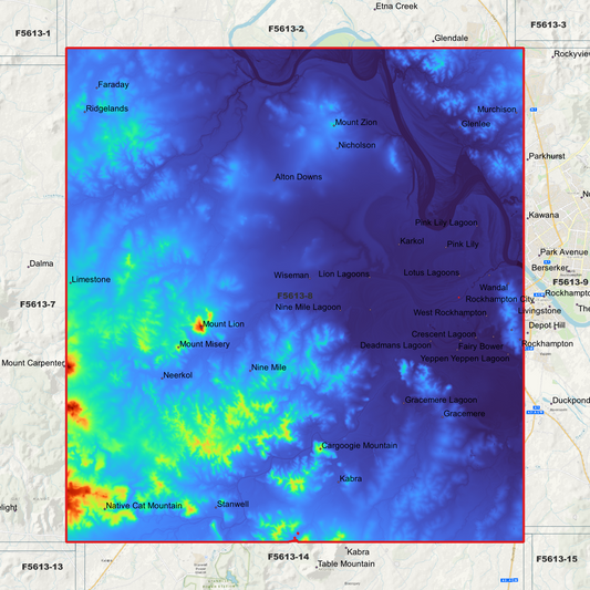 Gracemere 1m Digital Elevation Model (F5613-8)