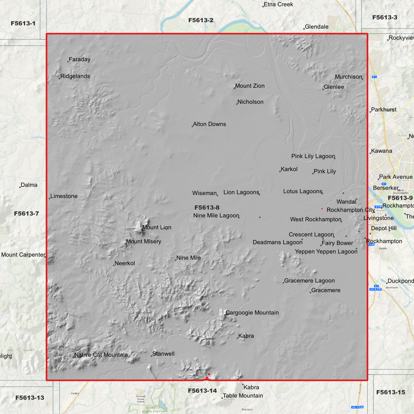 Gracemere 1m Digital Elevation Model (F5613-8)