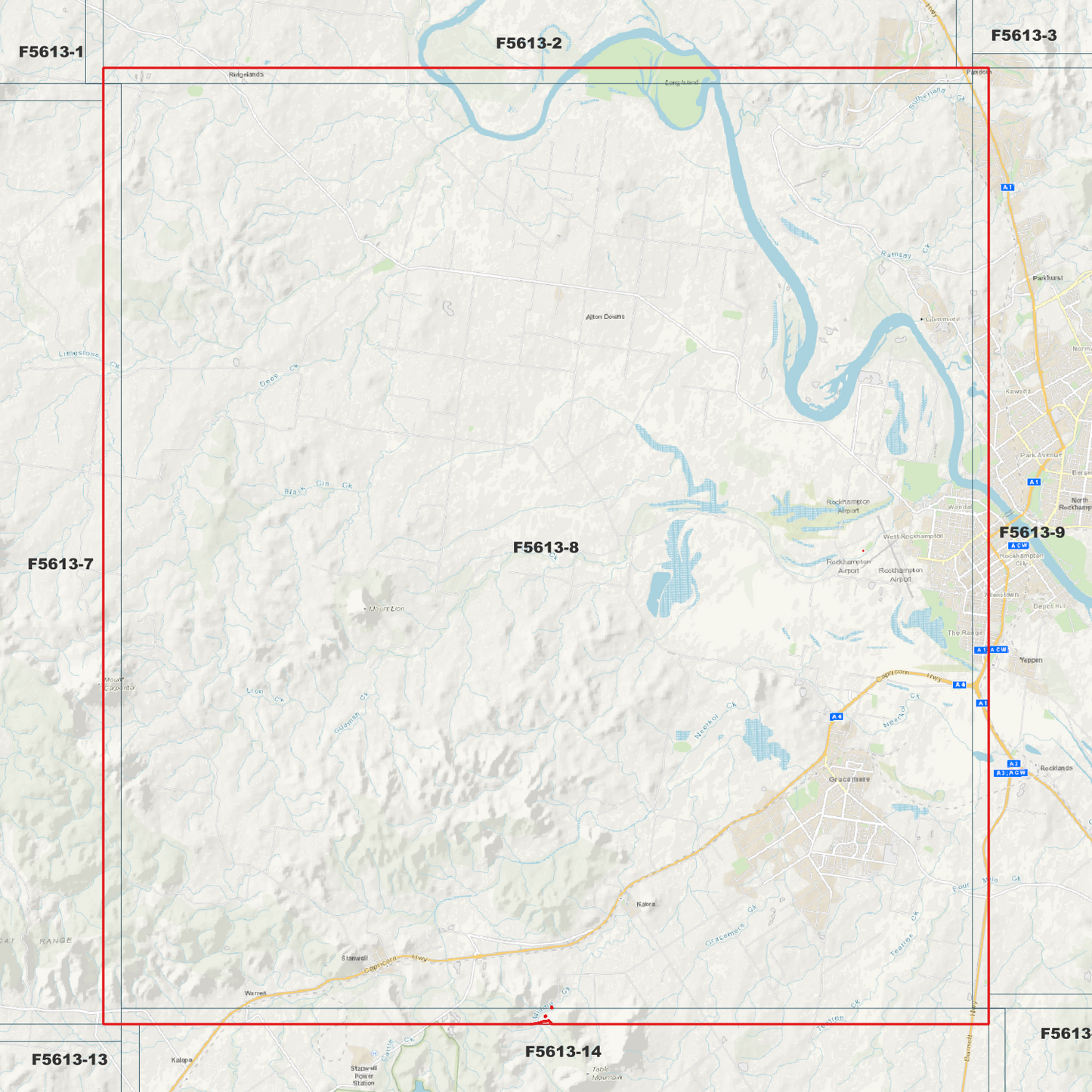 Gracemere 1m Digital Elevation Model (F5613-8)