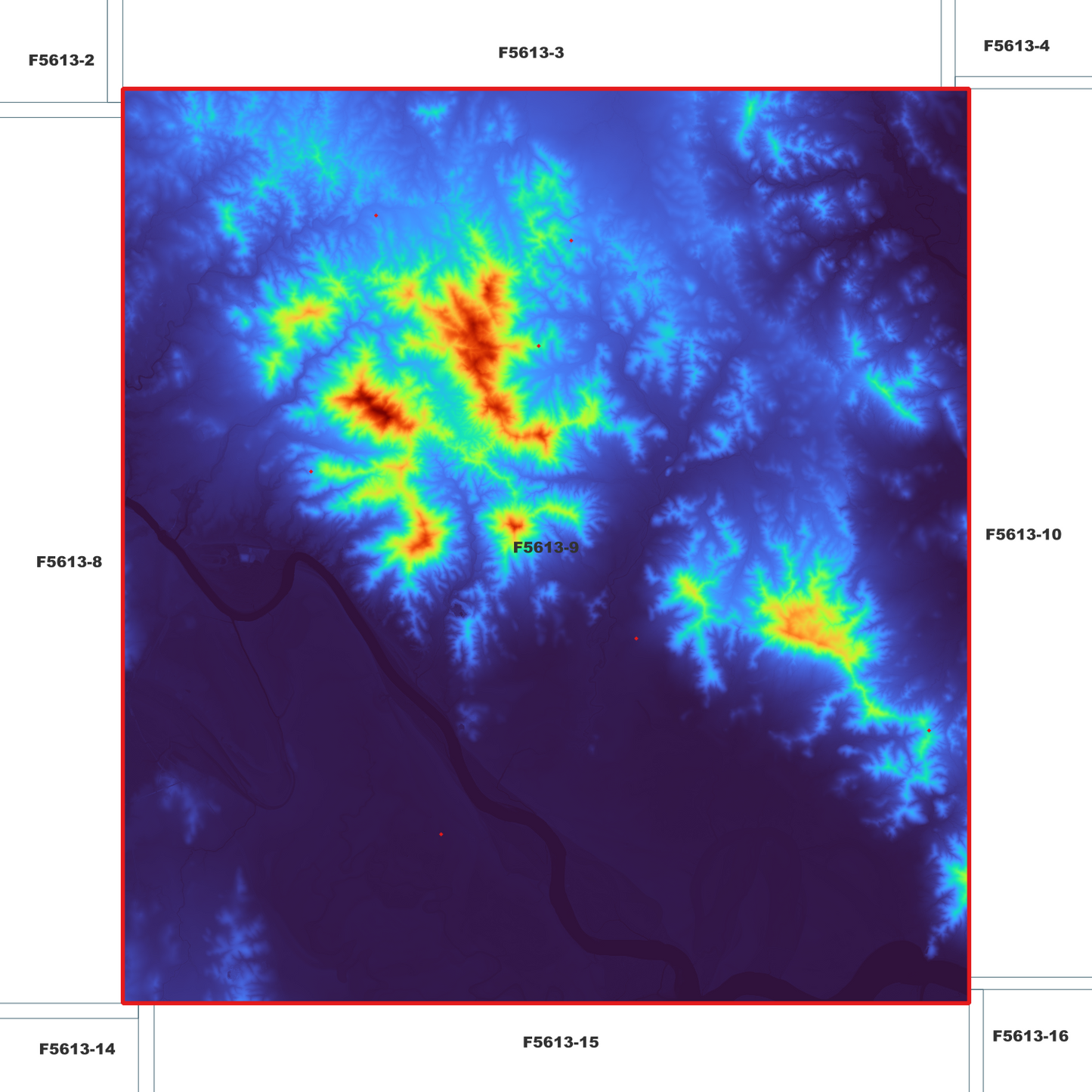 Rockhampton 1m Digital Elevation Model (F5613-9)