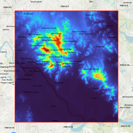 Rockhampton 1m Digital Elevation Model (F5613-9)