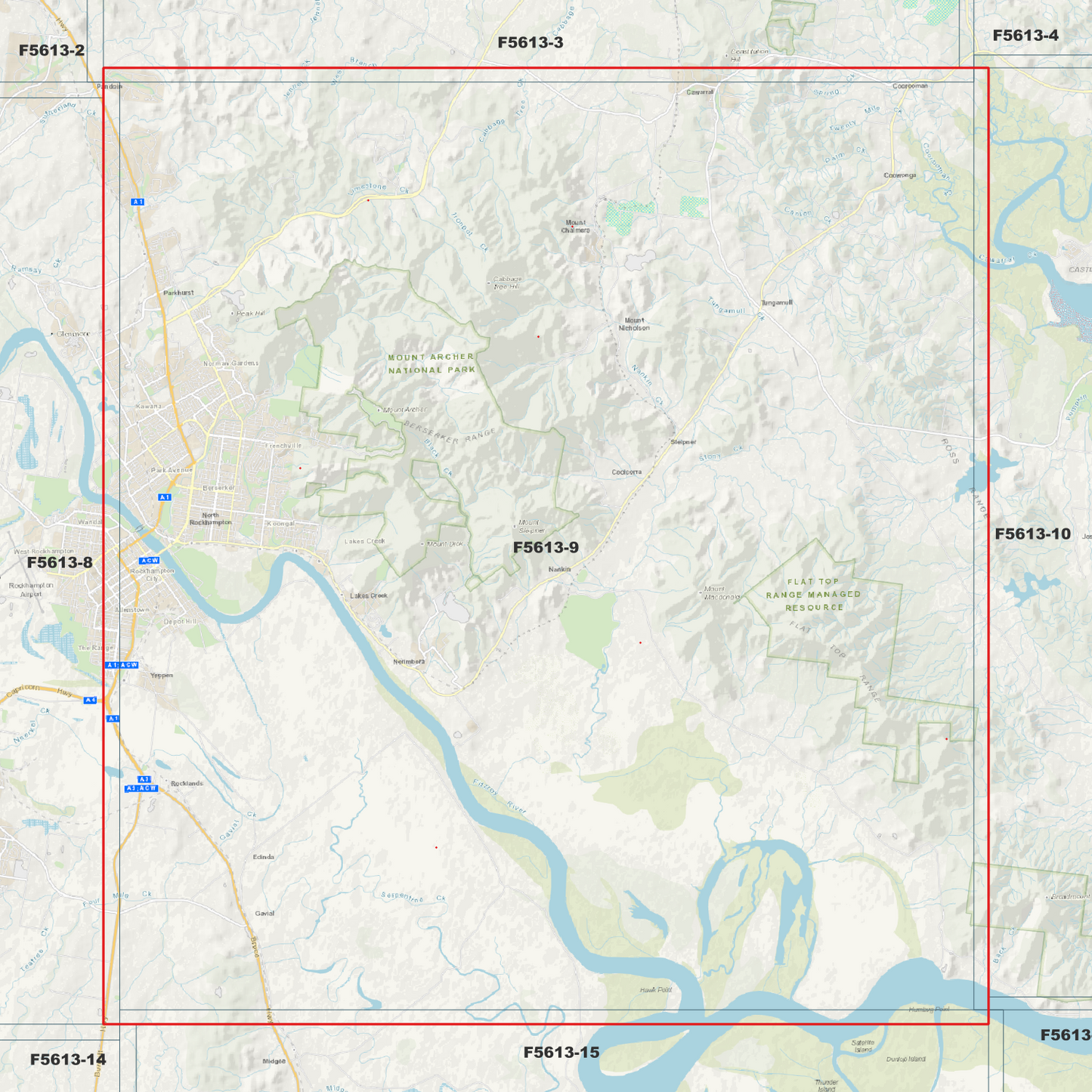 Rockhampton 1m Digital Elevation Model (F5613-9)