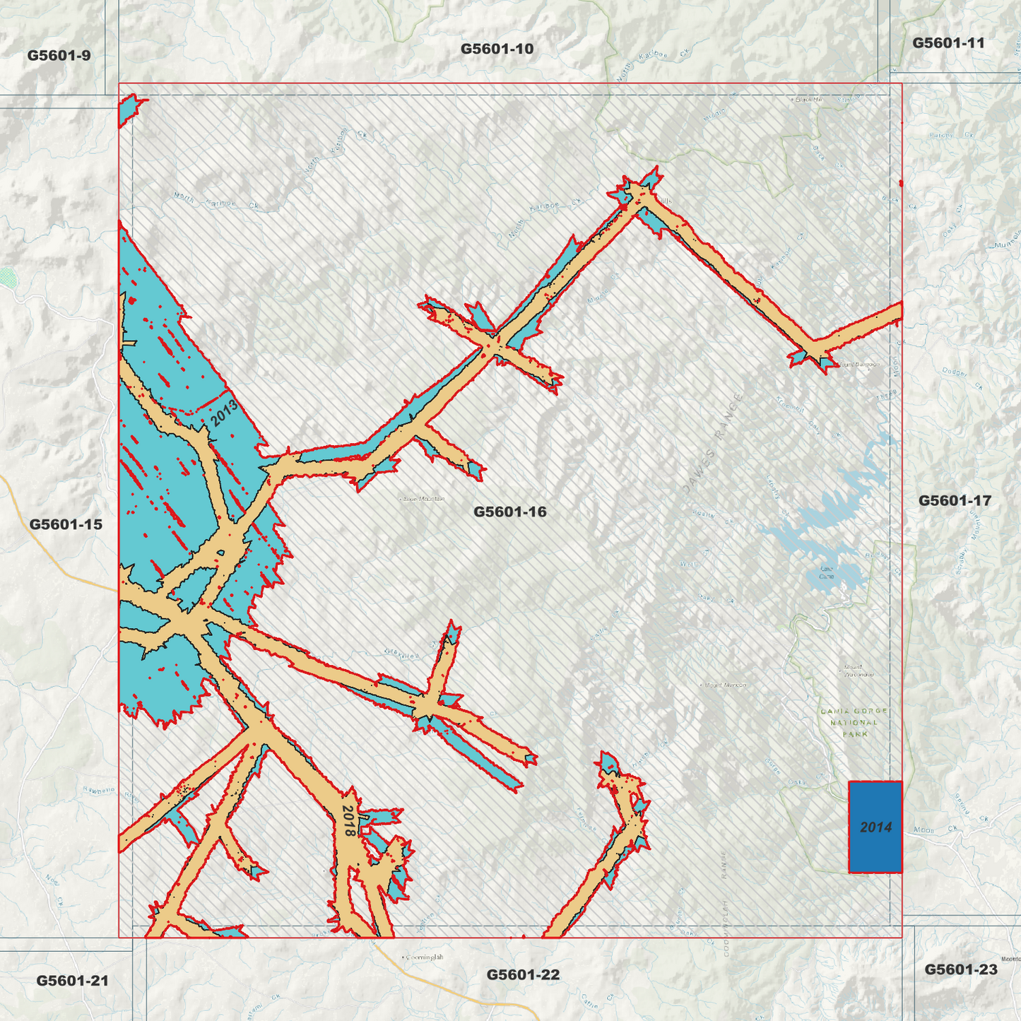 Lake Cania 1m Digital Elevation Model (G5601-16)