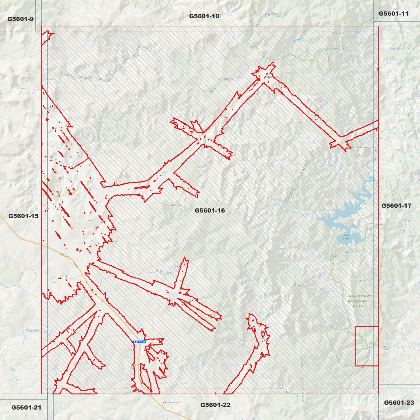Lake Cania 1m Digital Elevation Model (G5601-16)
