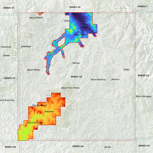 Many Peaks 1m Digital Elevation Model (G5601-18)