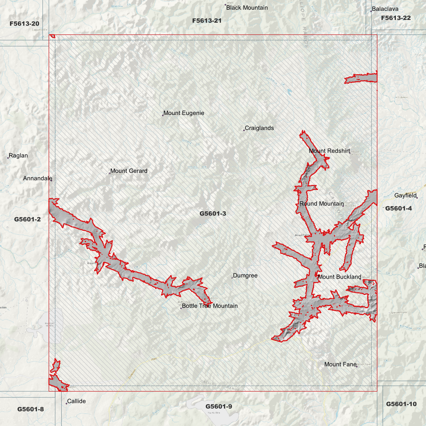 Mount Buckland 1m Digital Elevation Model (G5601-3)