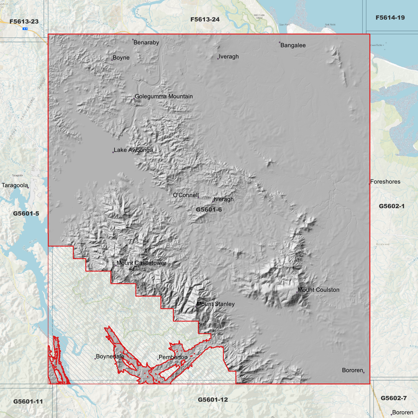 Lake Awoonga 1m Digital Elevation Model (G5601-6)