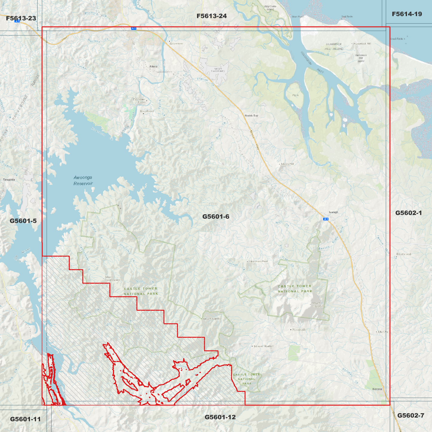 Lake Awoonga 1m Digital Elevation Model (G5601-6)