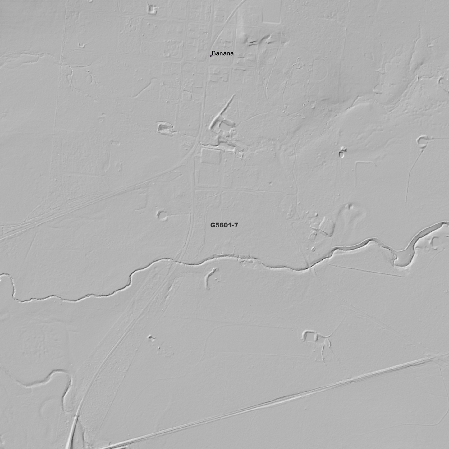 Banana 1m Digital Elevation Model (G5601-7)
