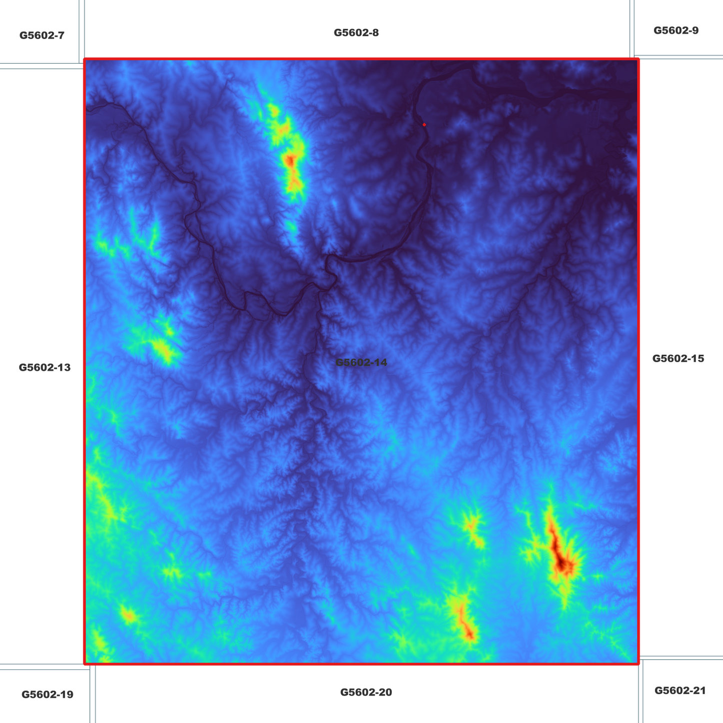 Mount Maria 1m Digital Elevation Model (G5602-14)