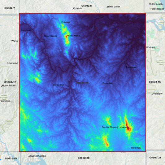 Mount Maria 1m Digital Elevation Model (G5602-14)
