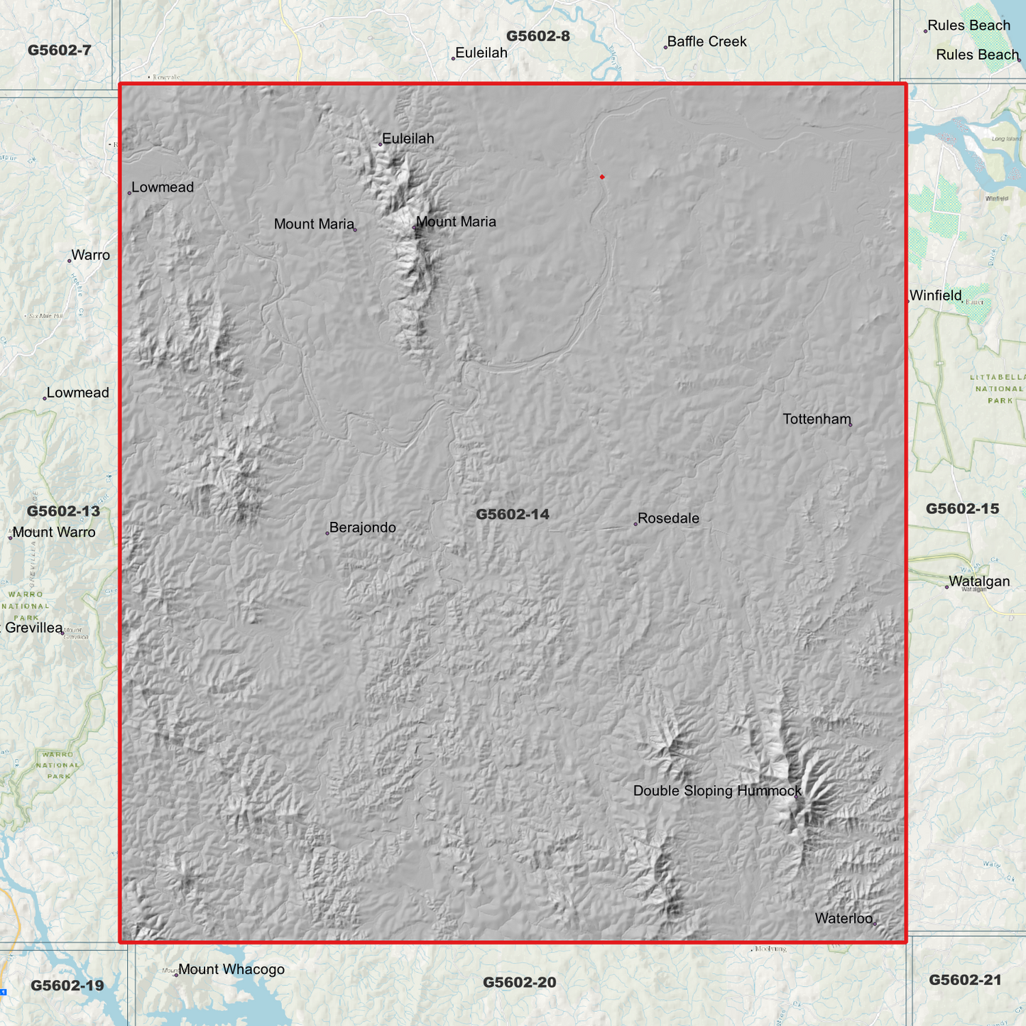 Mount Maria 1m Digital Elevation Model (G5602-14)