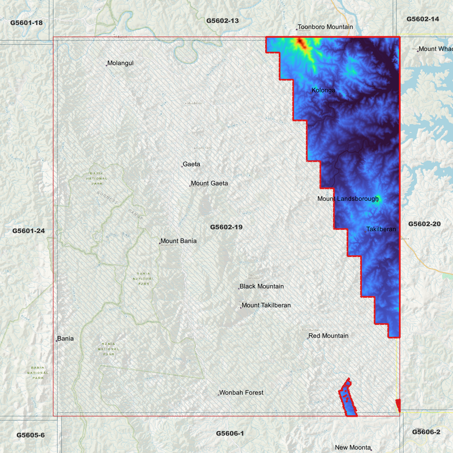 Mount Gaeta 1m Digital Elevation Model (G5602-19)