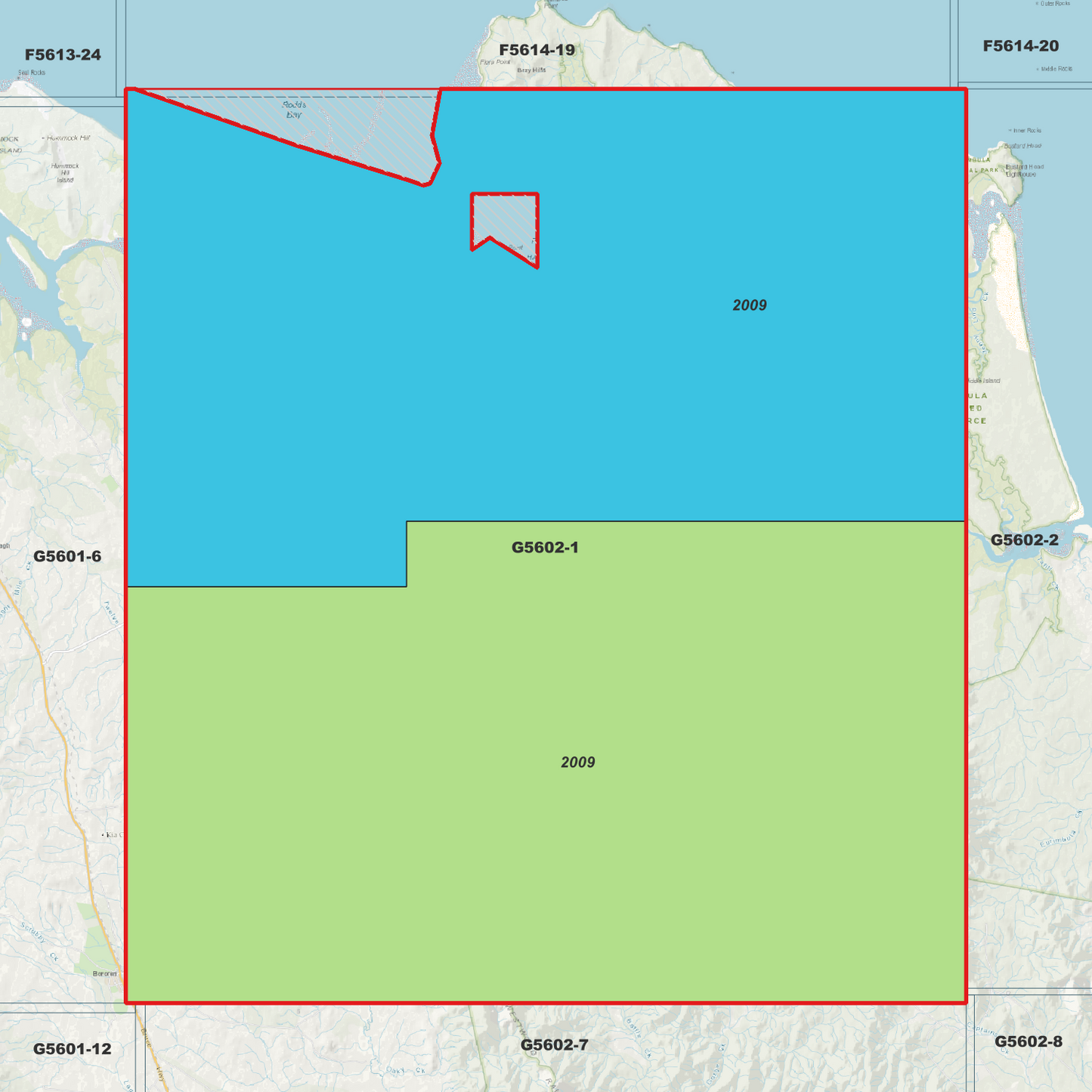 Rodds Bay1m Digital Elevation Model (G5602-1)