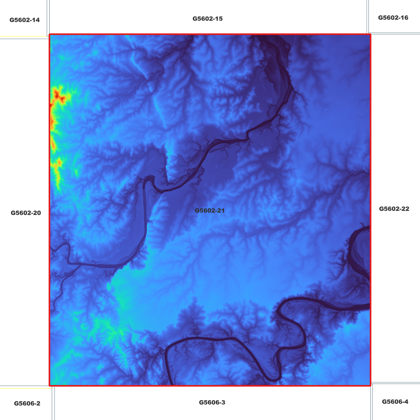 Bucca 1m Digital Elevation Model (G5602-21)